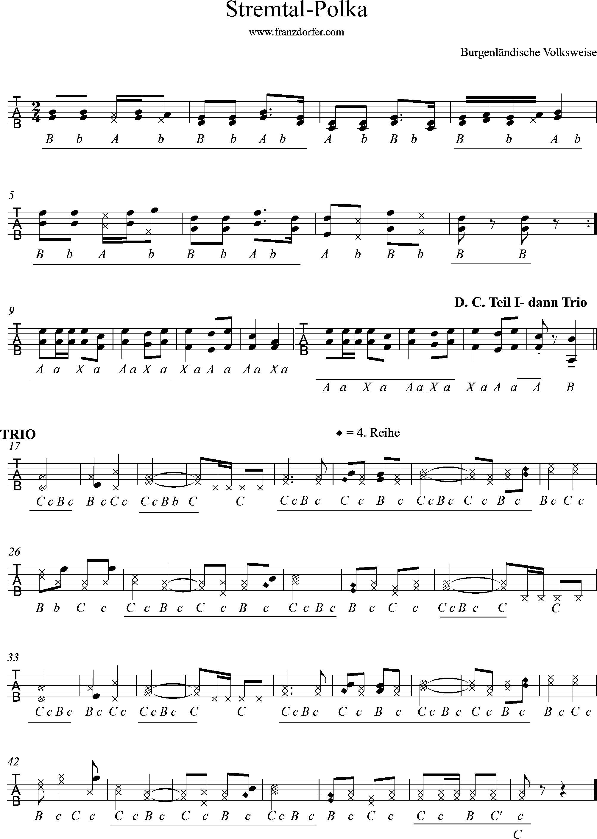griffschrift-Stremtal Polka